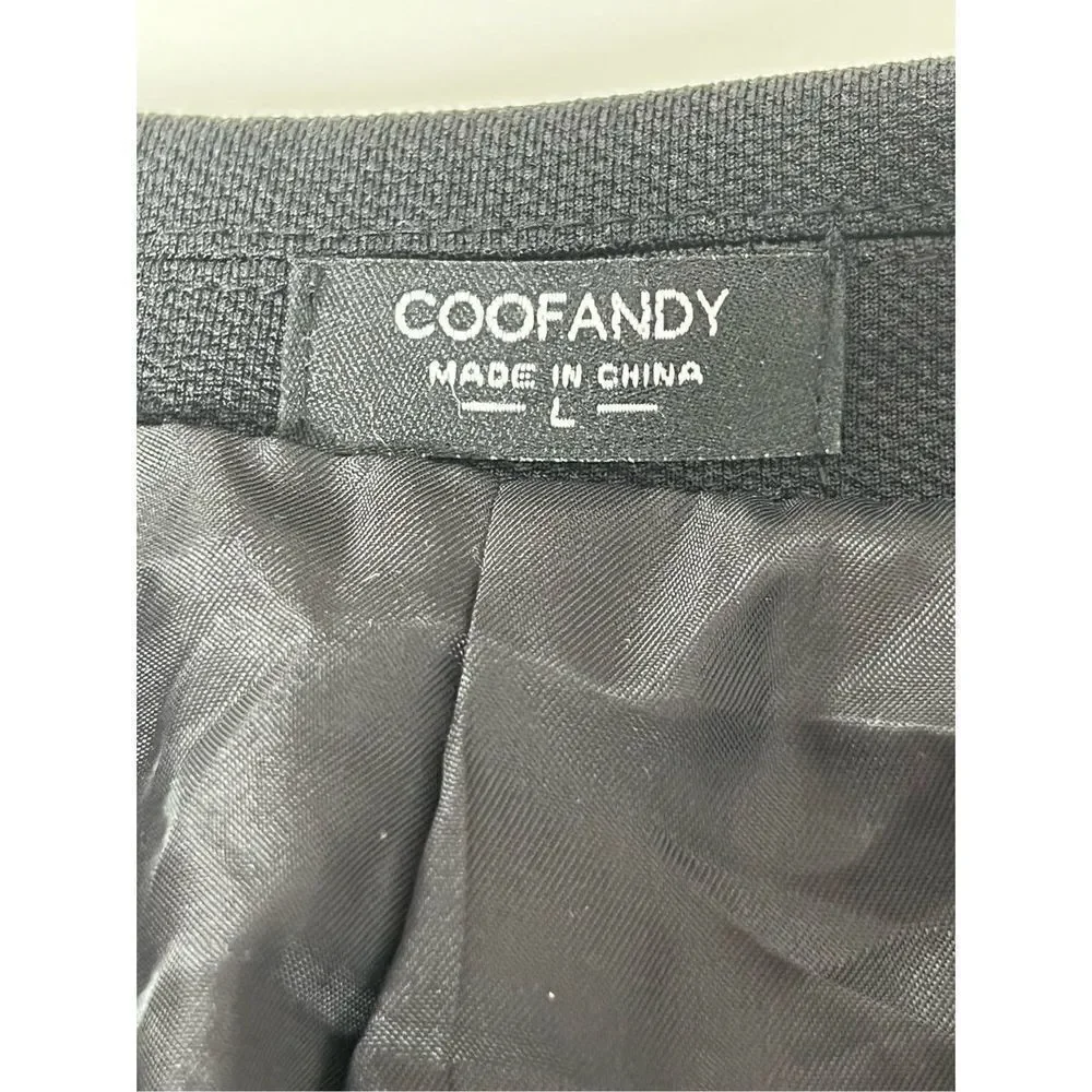Goofandy Black Blazer One button Size L